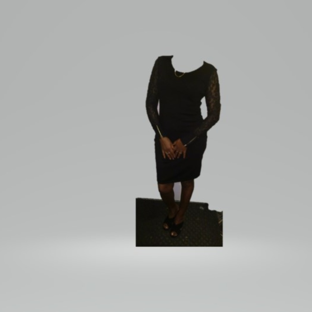 Black Dress With Revealing Sleeves